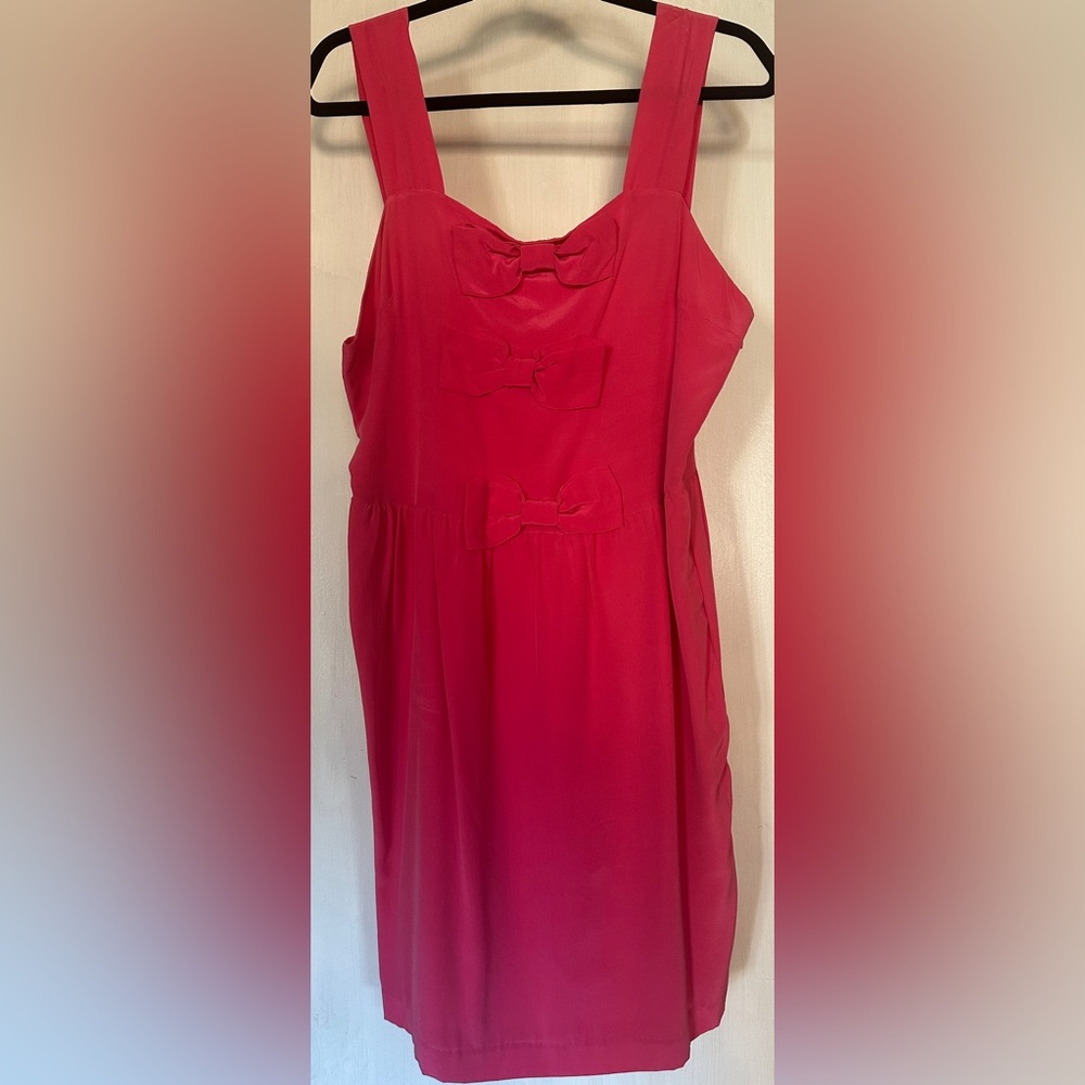 Sara Berman Fuchsia Silk Dress